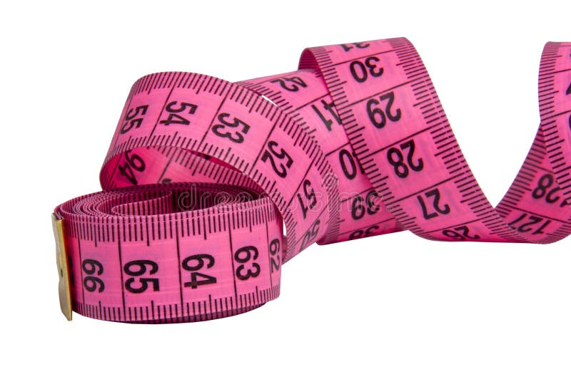 Pink Rubber Tape Measure Sewing Cloth Stock Photo 1753809077