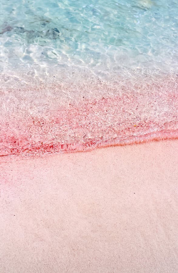 Pink Sands of Balos Beach, Crete, Greece Stock Photo - Image of greece ...