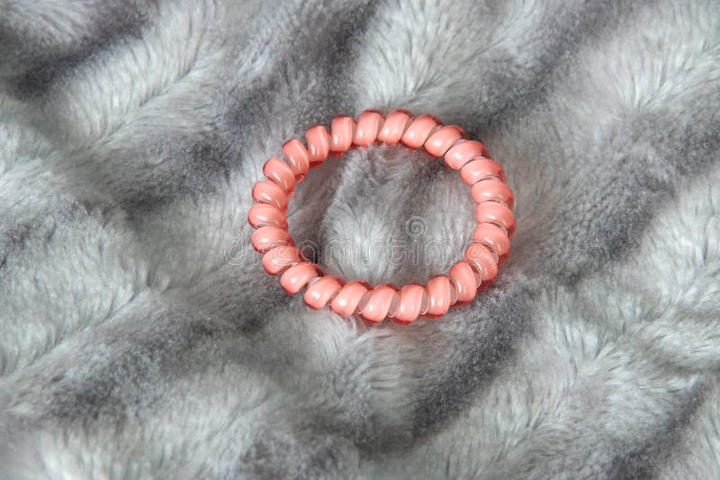 MINK HAIR TIE DUSTY CORAL MINK HAIR TIE DUSTY CORAL