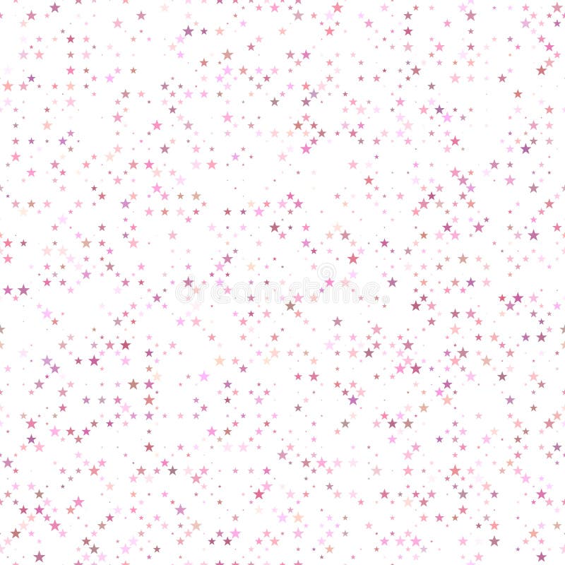Pink Seamless Star Pattern Background - Vector Design Stock Vector ...