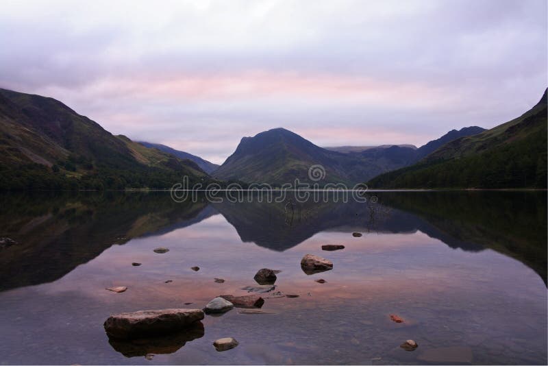 Pink sky Buttermere 1