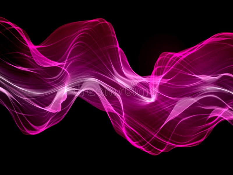 Pink Smoke Waves Background. Stock Illustration - Illustration of fish,  digital: 175677629