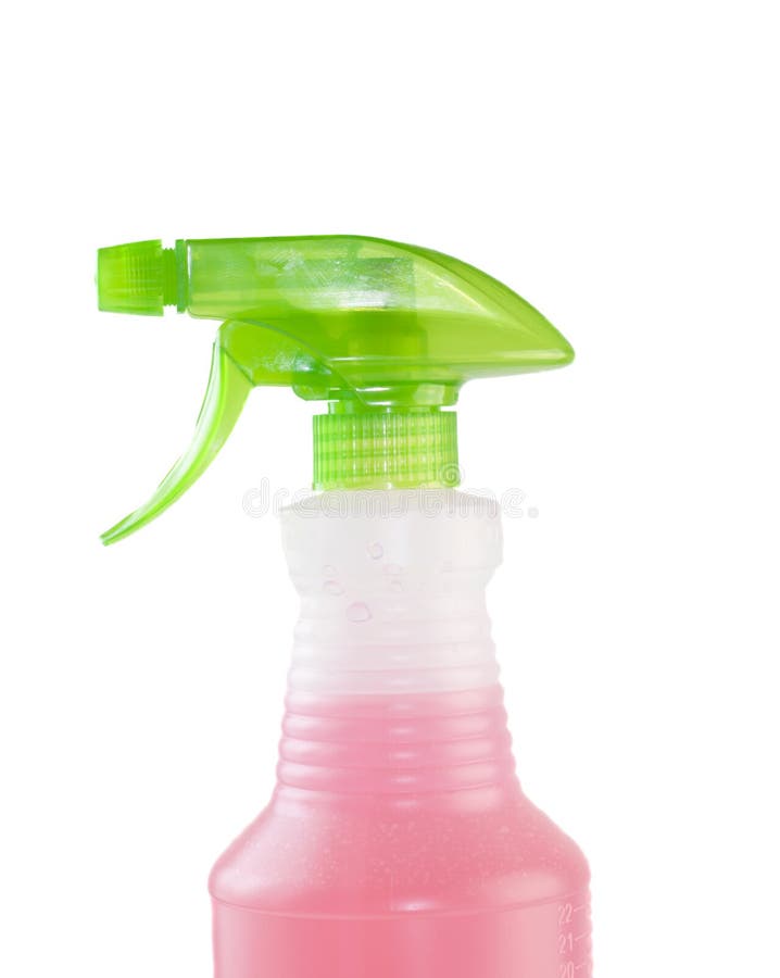 Pink solution spray bottle stock image. Image of object 18713983