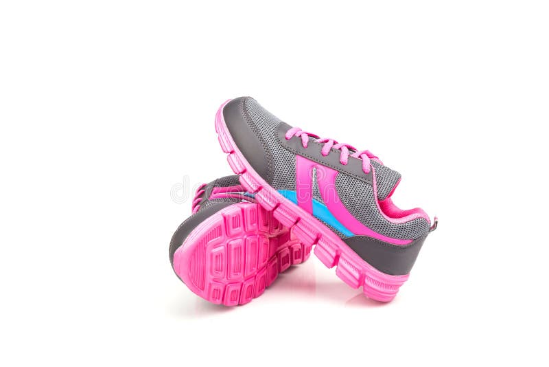 Pink Sport Shoe Isolated on White Background Stock Photo Image of