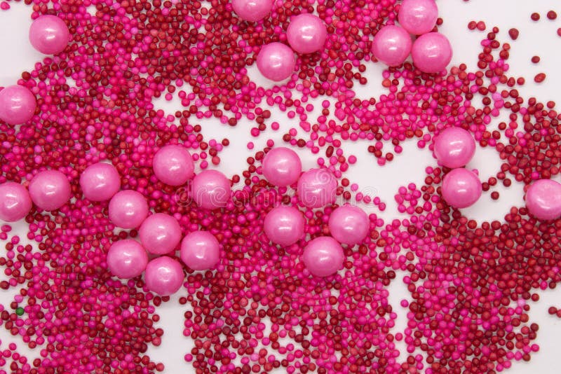 Pink sprinkles background stock image. Image of white 154647029