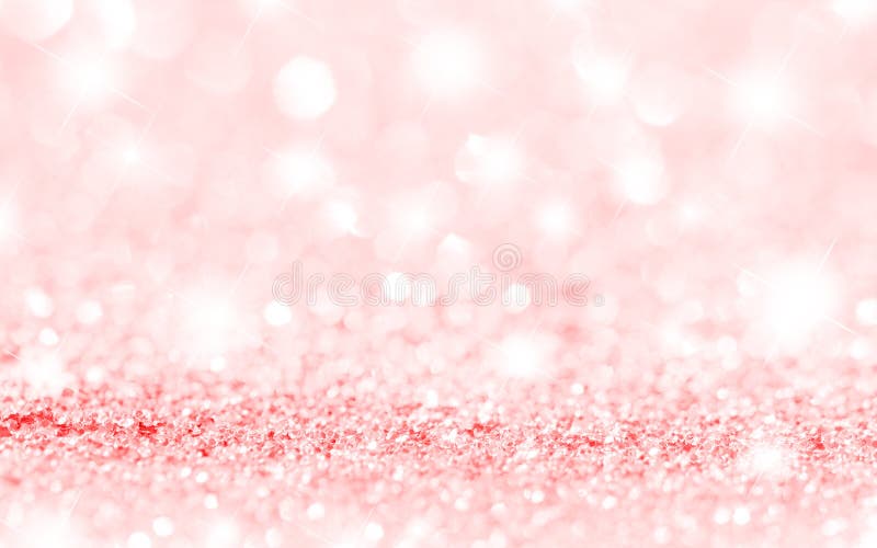 Pink Stars and Soft Focus Background
