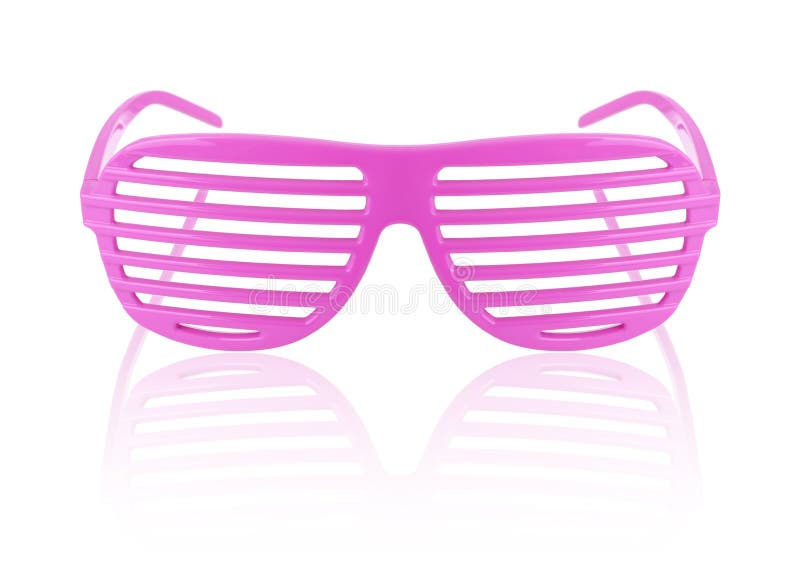 Pink Striped Sunglasses Isolated Stock Photo Image of beach, lens