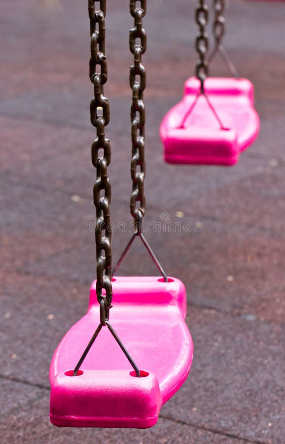 The pink swing stock photo. Image of joyful, calm, happy 42218310