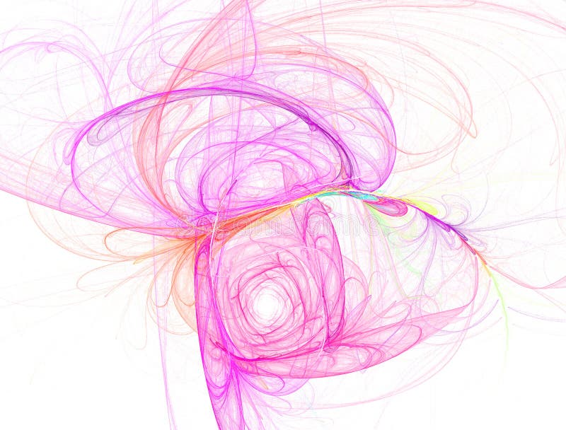 Pink swirl royalty free illustration