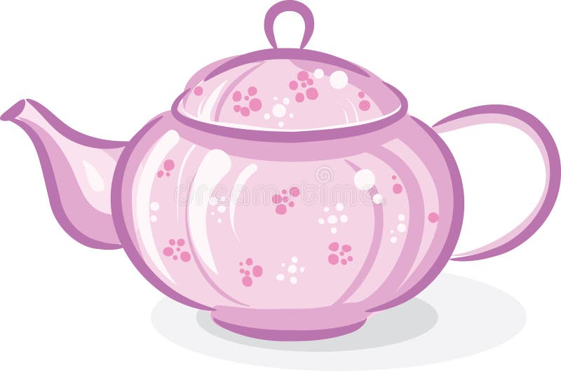 Pink teapot stock vector. Image of teapot, breakfast  11640463