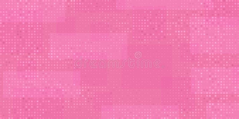 Pink Tech Finance Fintech Background. Abstract Pixel Pattern. Digital Business Technology or Science Research Presentation stock photo