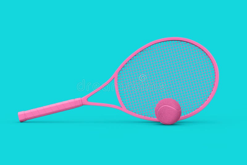 Pink Tennis Ball stock illustration. Illustration of circle 32553317