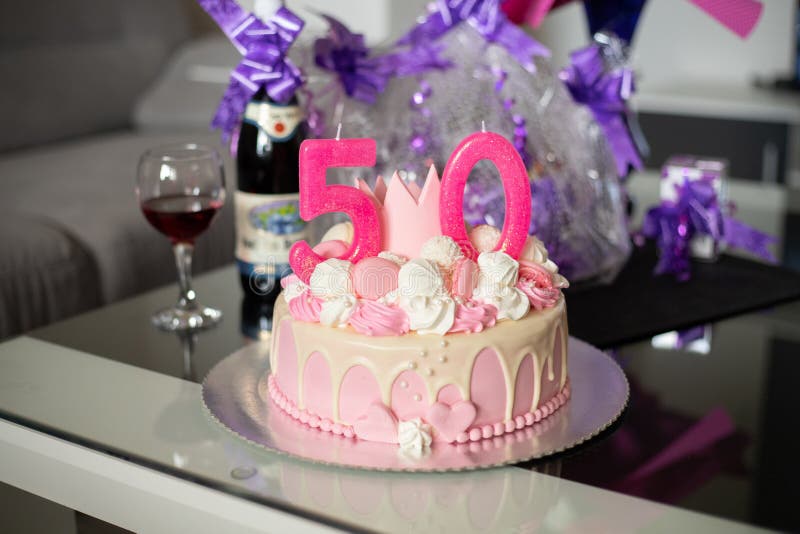 50th Birthday Cake - Decorated Cake by David Mason - CakesDecor