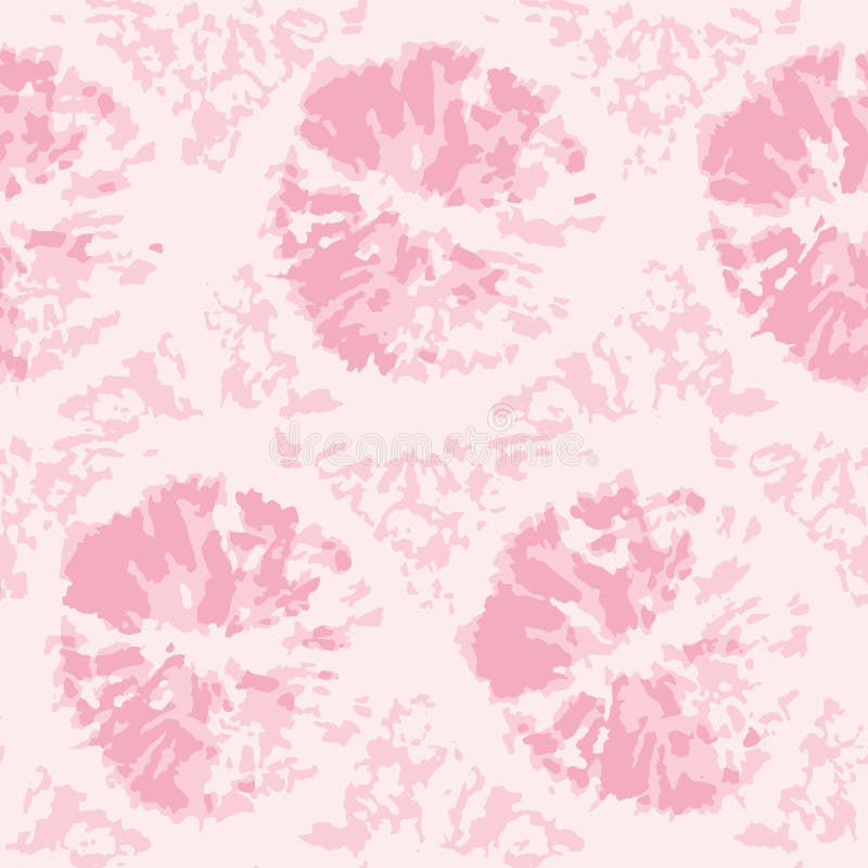 Pink Tie Dye Dots Background. Seamless Hand Drawn Pattern Tie Dye ...