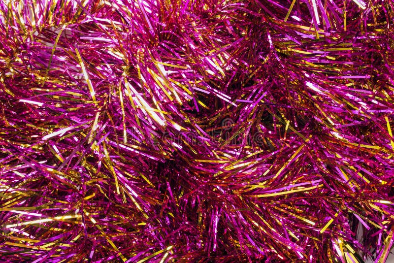 Pink tinsel stock photo. Image of gala, bright, frippery 33556508