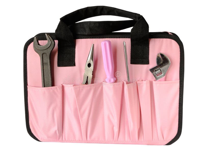 pink tool bolsas