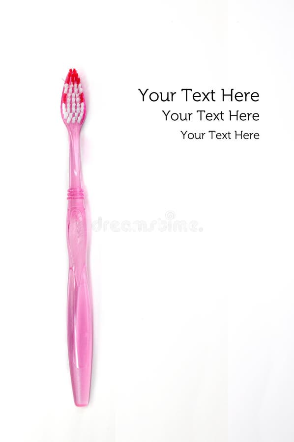 Pink toothbrush stock image. Image of skincare, tooth 19143803