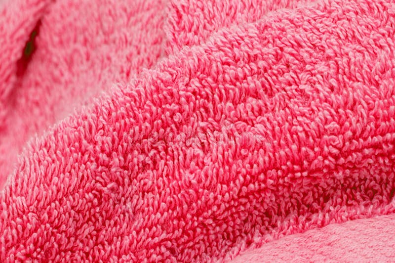Pink towel stock image. Image of fiber, drapery, drying 14956203