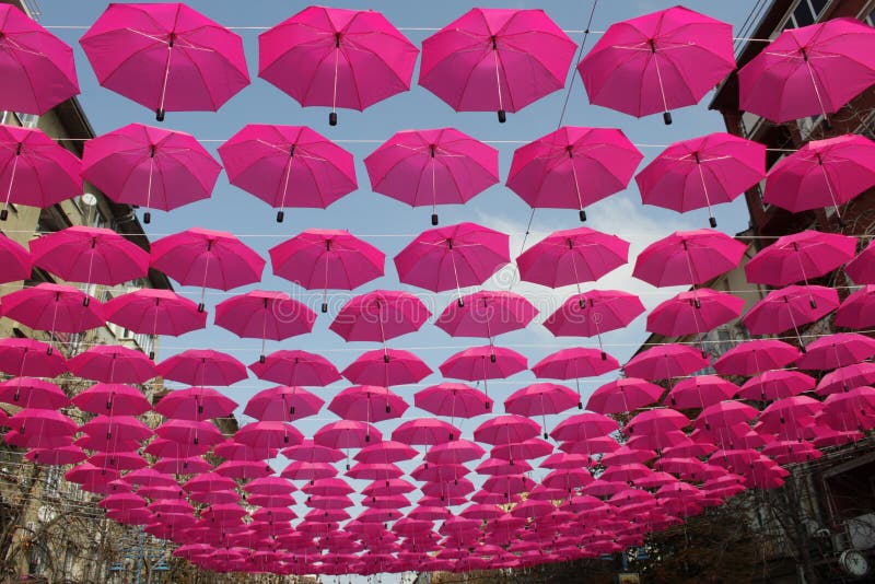 Pink Umbrellas Royalty Free Stock Images Image 27296659