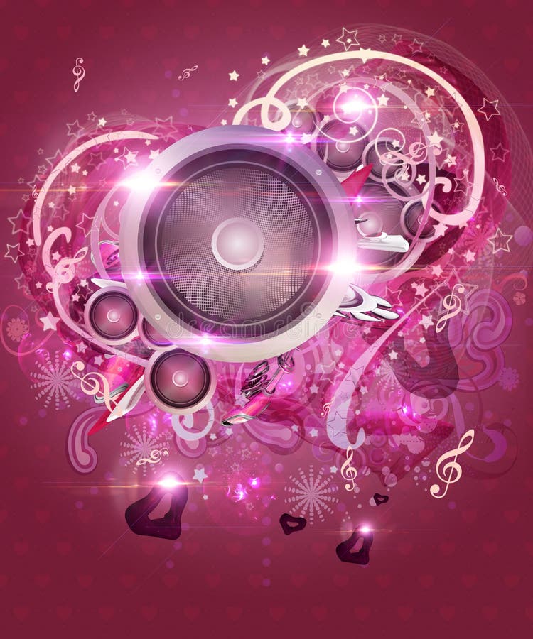 Pink valentine music background