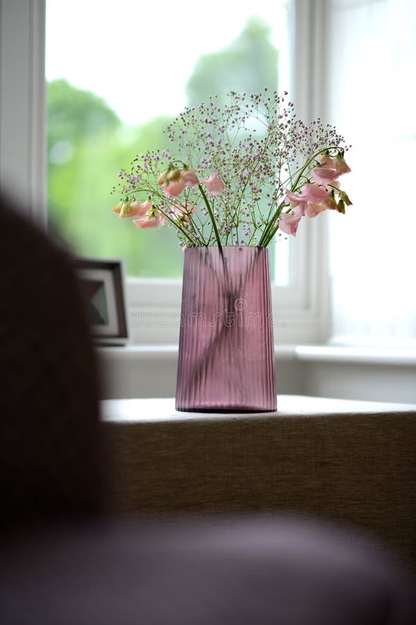 Pink vase stock image. Image of living, pink, interior 84941699