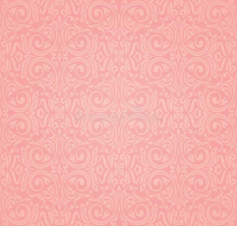 Pink Vector Wallpaper Design Background Stock Vector Illustration of