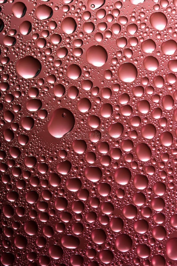 Pink water drops