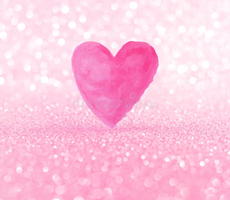 pink glitter heart backgrounds