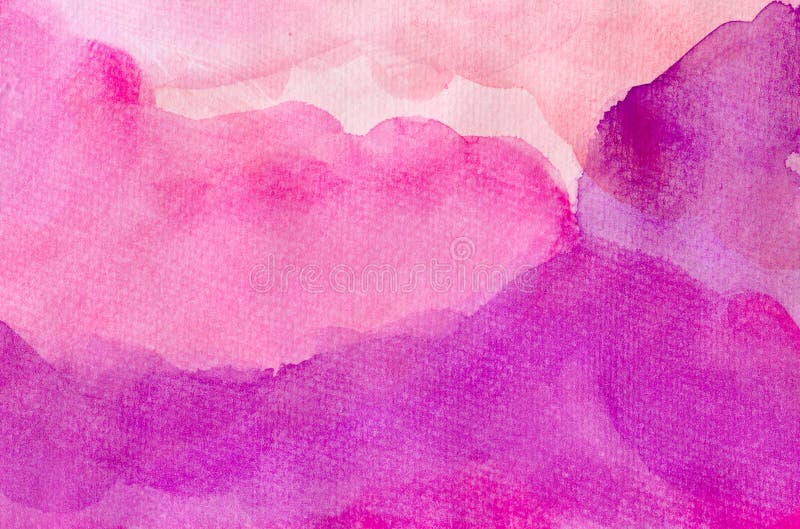 Pink Watercolor Background with Purple Layers of Paint on Watercolor Paper  Texture, Fun Bright Colorful Abstract Art Stock Illustration - Illustration  of blog, paint: 201586850