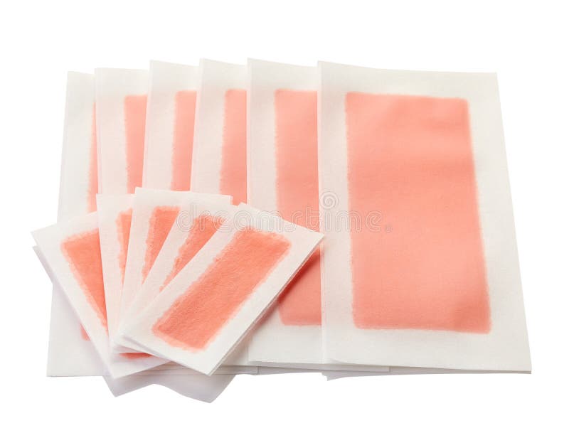 Pink Waxing Strips, Cream And Body Oil Stock Photo Image of beauty