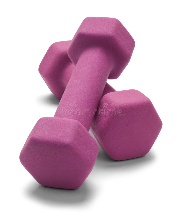 Pink weights stock image. Image of light, workout, thread 20684623