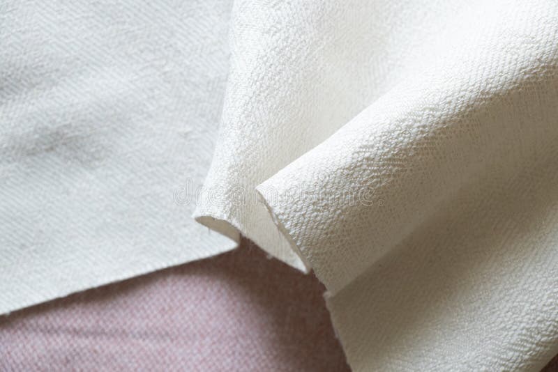 Pink and White Fabric As Background, Trendy Colors, White Fabric Stock