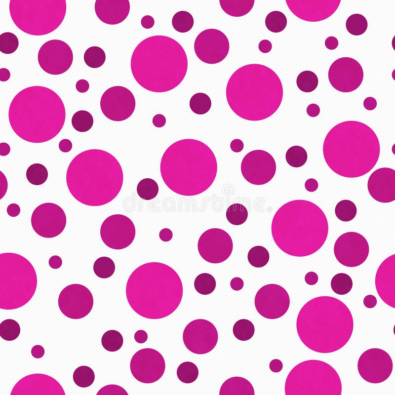 Pink And White Polka Dot Tile Pattern Repeat Background Stock ...