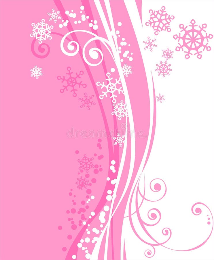 Pink winter background
