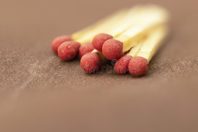 Pink Wooden Matches on a Light Dark Background Selective Focus Matches