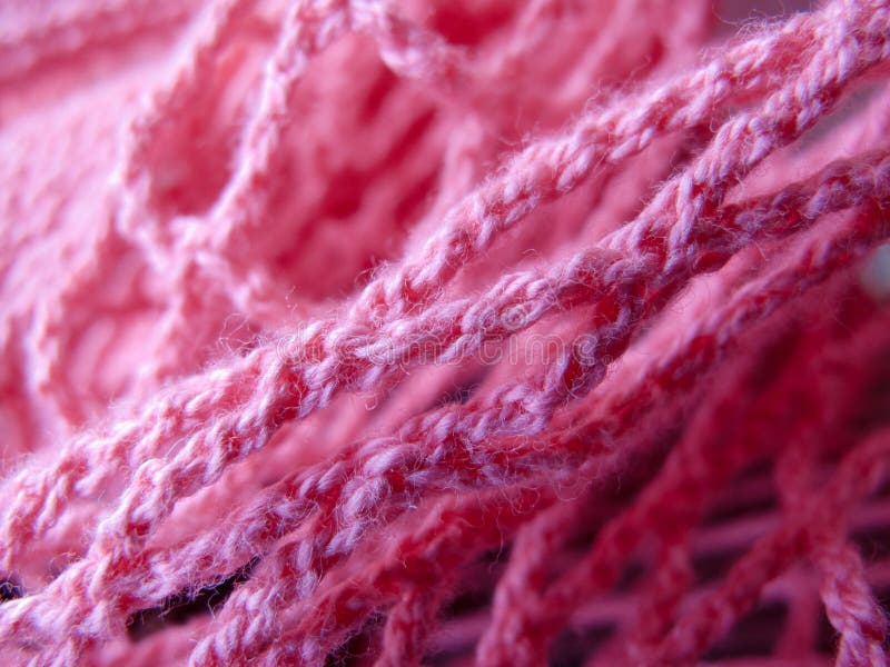 Pink Wool Knitting