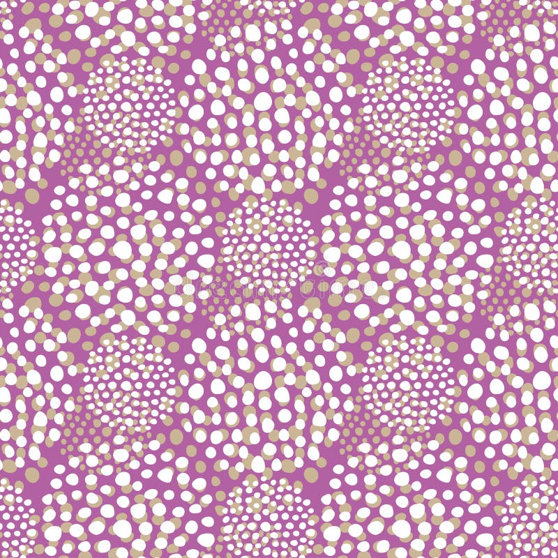 Pinl dots seamless pattern. Pastel retro background. Elegant template for fashion prints. Texture for wallpaper, textile royalty free illustration