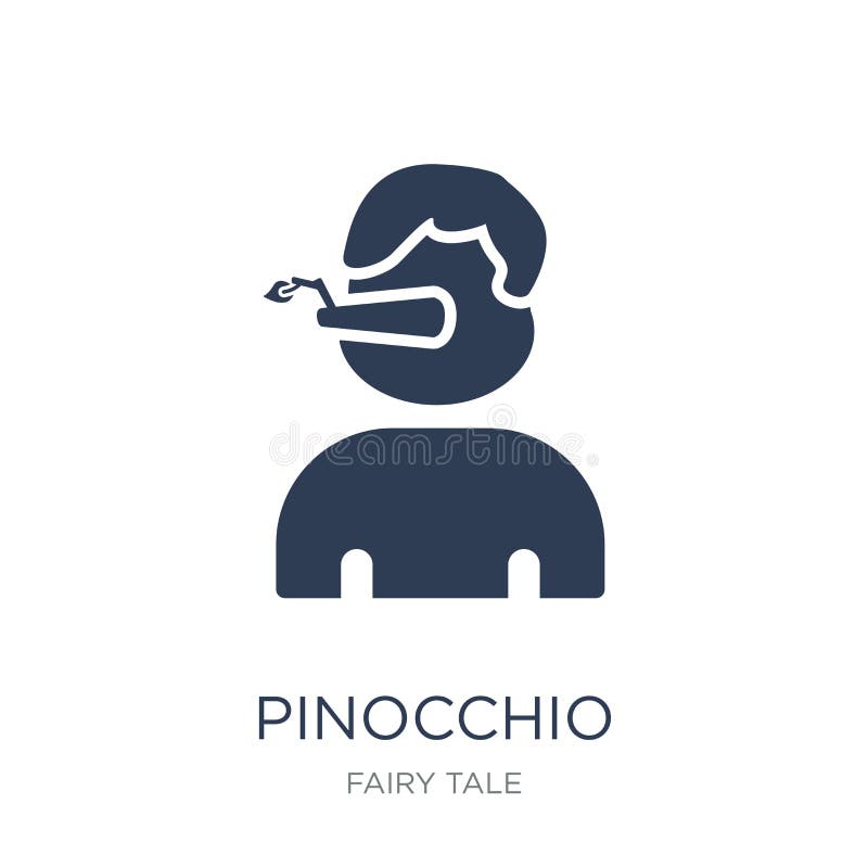 Pinocchio icon. Trendy flat vector Pinocchio icon on white background from Fairy Tale collection