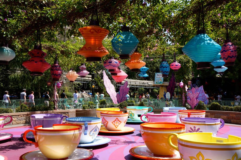 Spinning Teacups Disneyland