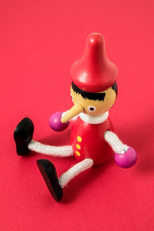 Pinocchio Toy Statue stock image. Image of puppet, fable 37138035