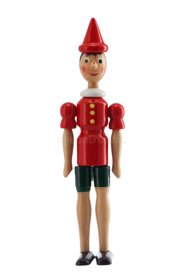 Pinocchio Toy Statue som isoleras på vit fotografering för bildbyråer Pinocchio Toy Statue som isoleras på vit fotografering för bildbyråer