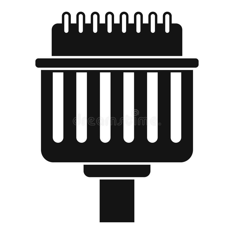 Electrical Adapter Icon, Outline Style Stock Vector Illustration of