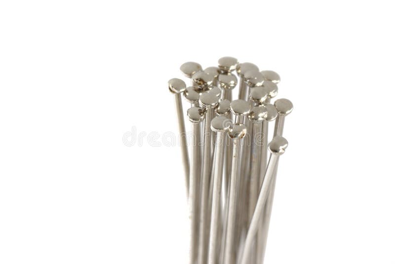 Pins on white stock image. Image of sewing, fashion, depth 28080219
