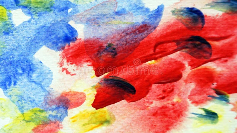 Pinselstrich abstrakte Aquarellfarbe farbiger Hintergrund vektor abbildung