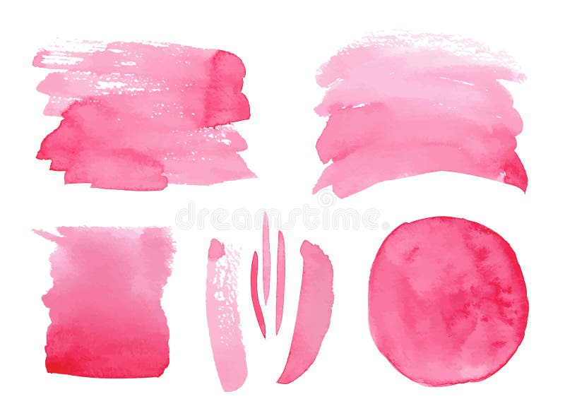 Pinselstriche in Aquarellfarbe lizenzfreie abbildung