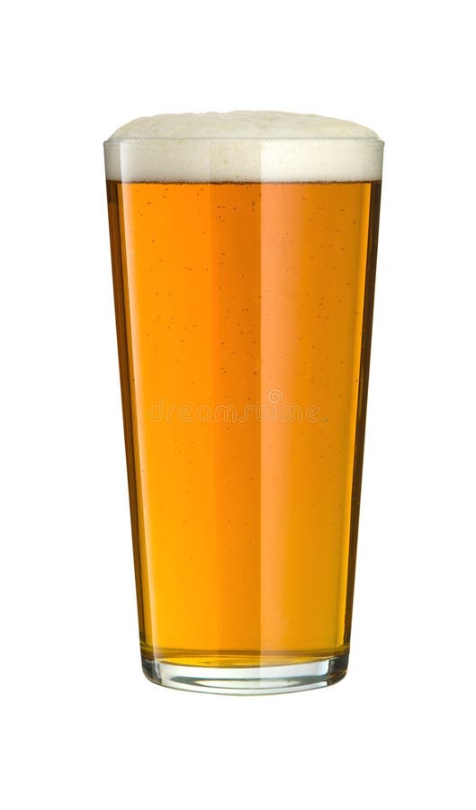 Pint of Pale Ale stock photo. Image of full, bubble, real 92290558