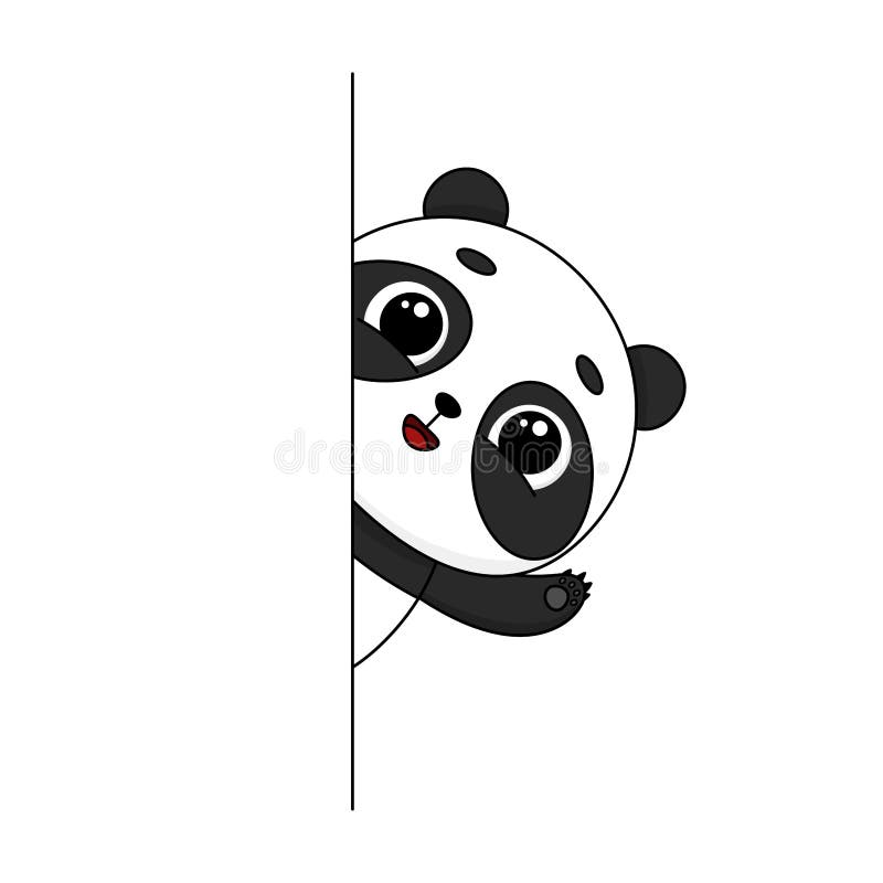 ilustração de desenho animado de panda fofo e feliz 2155970 Vetor no  Vecteezy