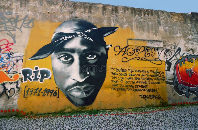 Pintada de Tupac Shakur Pintada de Tupac Shakur