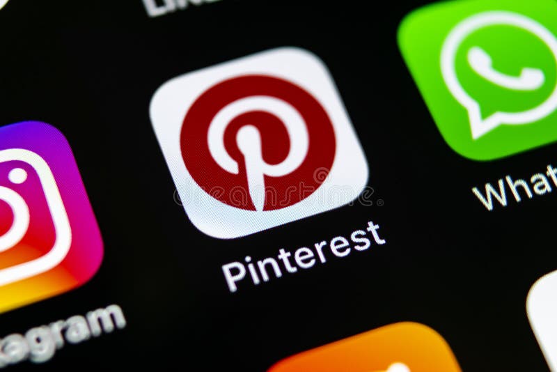 Pinterest app editorial photography. Image of sign, device - 138649722