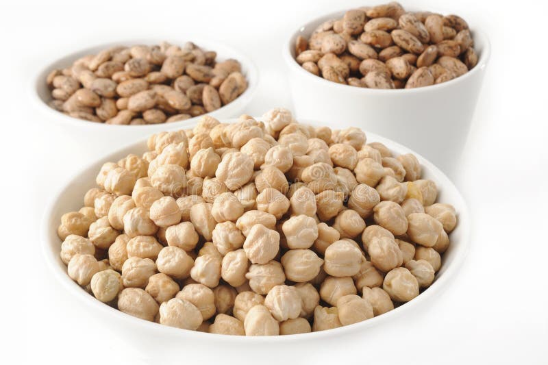 Pinto Bean and Garbanzo Bean Stock Image Image of beans, garbanzo